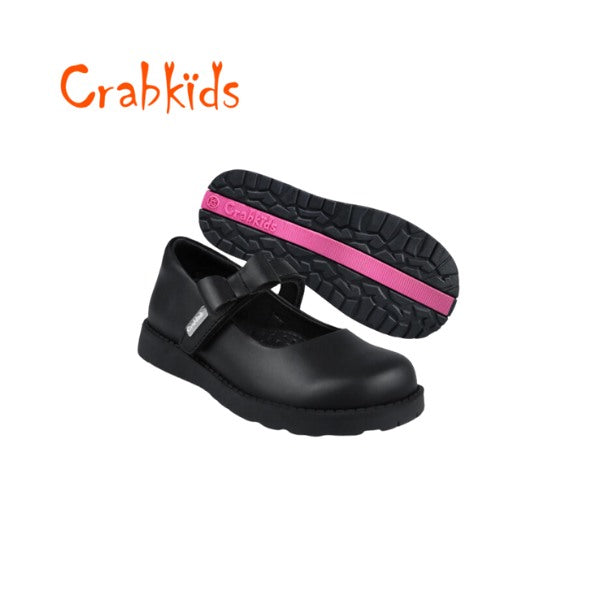 Girls CrabKids School Shoes Leather