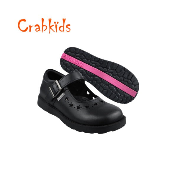Girls CrabKids School Shoes Leather