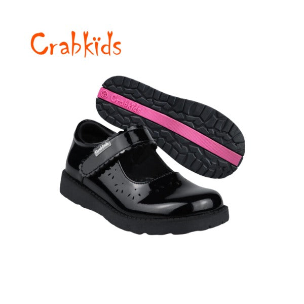 Girls CrabKids School Shoes Leather