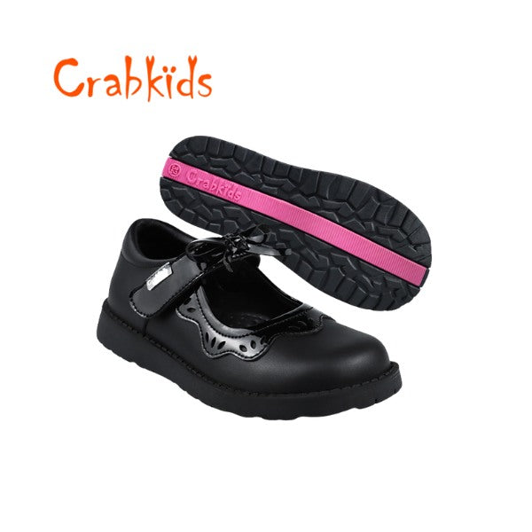 Girls CrabKids School Shoes Leather