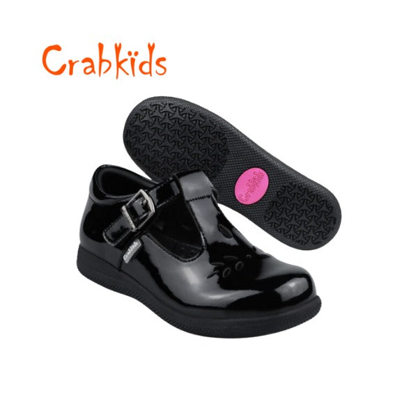 Girls CrabKids School Shoes Leather