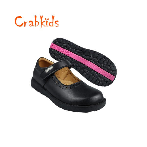 Girls CrabKids School Shoes Leather