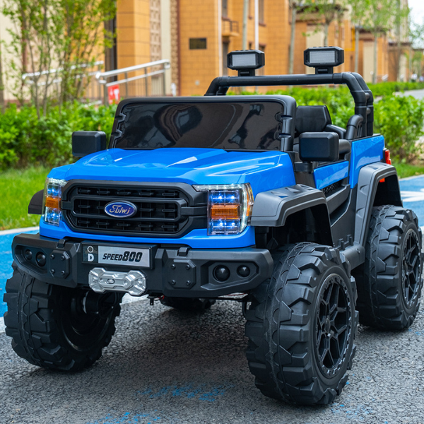 Electric Ride-On Car for Kids – Wide Seat with Remote Control, Music, and Powerful Engine
