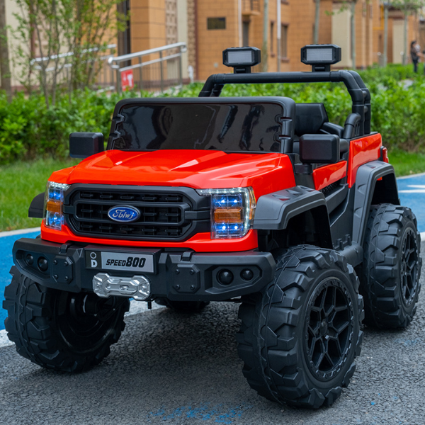 Electric Ride-On Car for Kids – Wide Seat with Remote Control, Music, and Powerful Engine