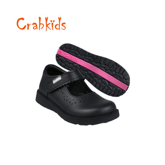 Girls CrabKids School Shoes Leather