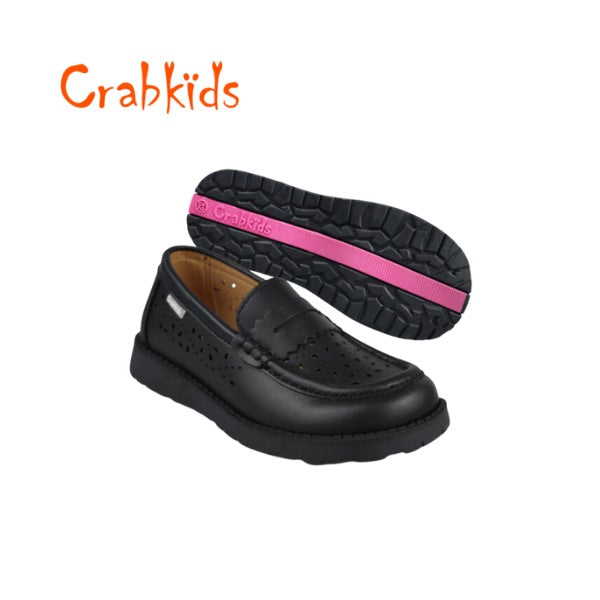 Girls CrabKids School Shoes Leather
