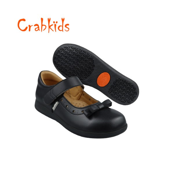 Girls CrabKids School Shoes Leather