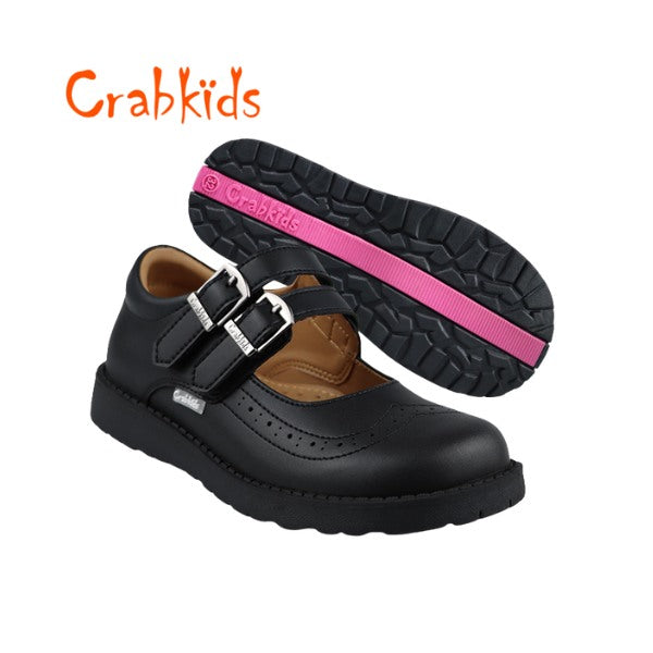 Girls CrabKids School Shoes Leather