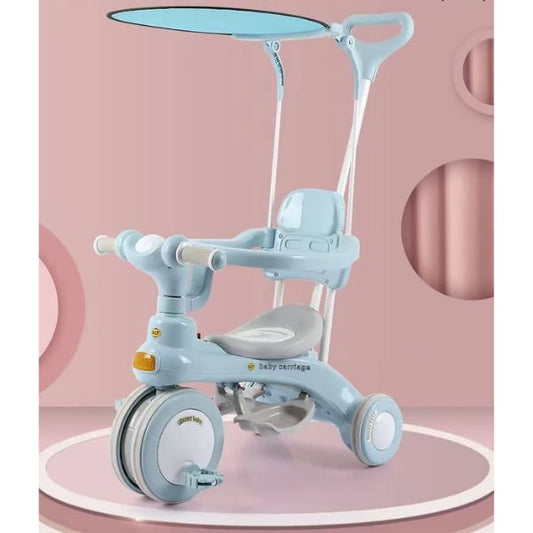 Kids Ride On Tricycle with Music Feature and Push Handle