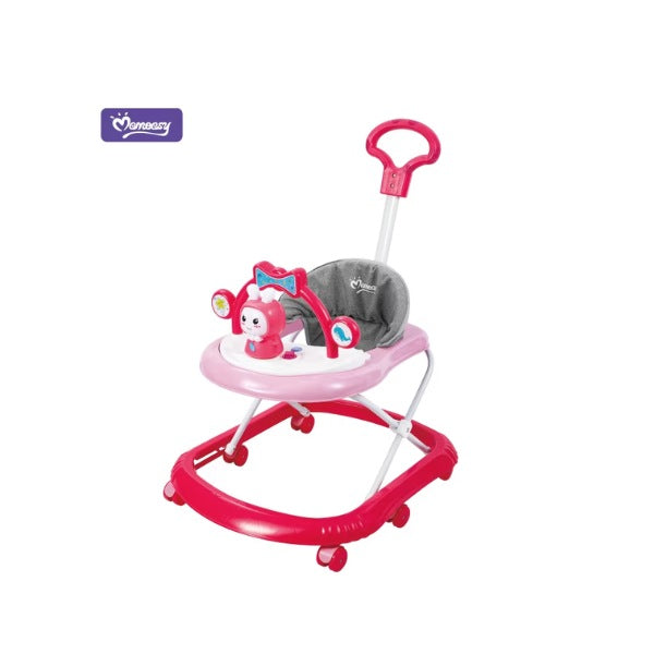 Momeasy Baby Walker with Toys – Adjustable Height & Musical Play Tray